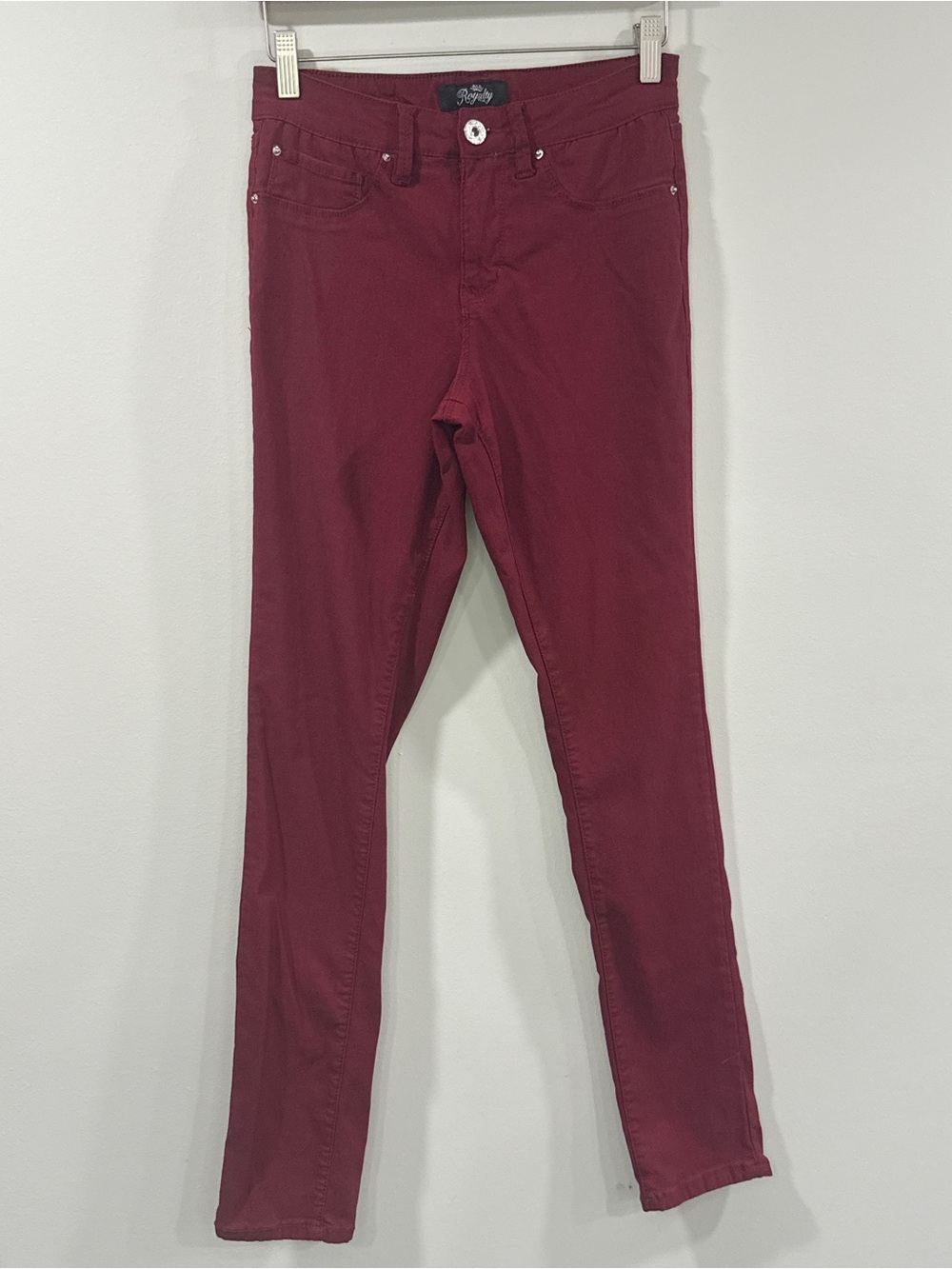 Royalty For Me Women's Burgundy Red Skinny Jeans Size 8